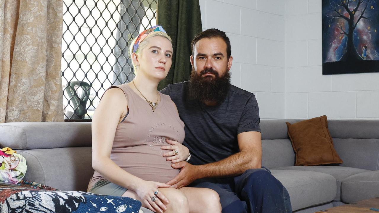 Holloways Beach residents Addie Cafe and her partner Dan Cairns. Picture: Brendan Radke