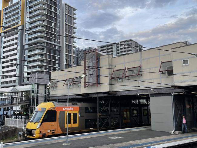 Granville train station with apartments in the background. Generic Granville photos.