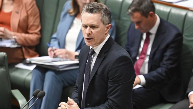 Education Minister Jason Clare during Question Time at Parliament House in Canberra. Picture: Martin Ollman/NewsWire