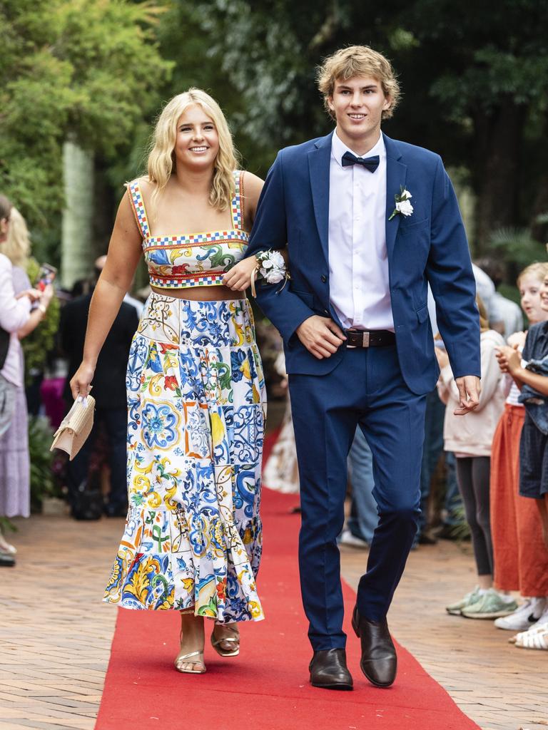 Halle Belford and Harry Wright at Fairholme College formal, Wednesday, March 29, 2023. Picture: Kevin Farmer