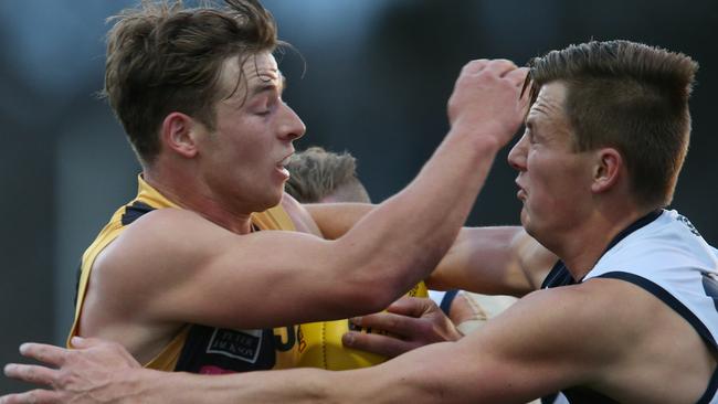 Jake Aarts in action for Richmond’s VFL team. Picture: David Crosling