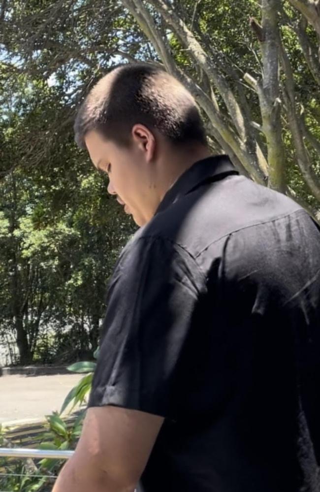 Samuel Stephen Pekaj, 20, leaving Caloundra Magistrates Courthouse.