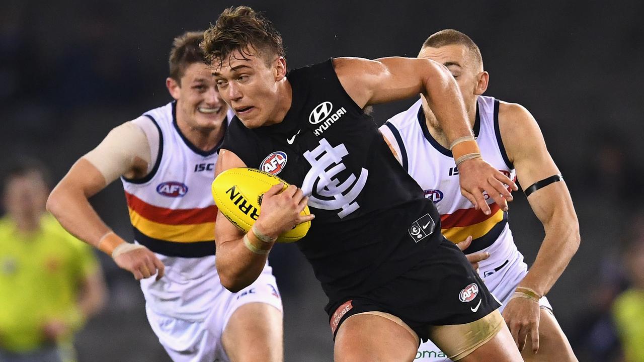 Despite playing for a team that won two games all season, Tom Morris has named Patrick Cripps in his 2018 All-Australian side. (Photo by Quinn Rooney/Getty Images)