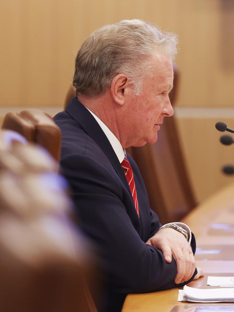 Mike Grainger former chair. TT-Line Spirits Project inquiry at parliament house Hobart. Picture: Nikki Davis-Jones