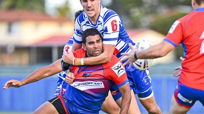 GRIPPING ACTION: A feast of local and international footy is on offer this weekend. Picture: Cordell Richardson