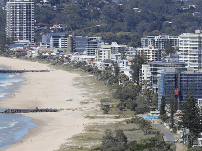 Palm Beach development is progressing at a rapid rate, as cranes and Hi Rises hug the coastline. Picture Glenn Hampson