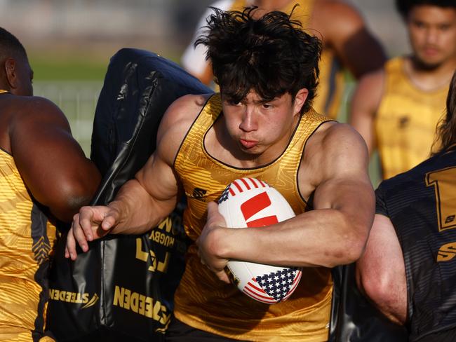 Marcus D'Acre impressed at the Las Vegas combine. Picture: Jonathan Ng