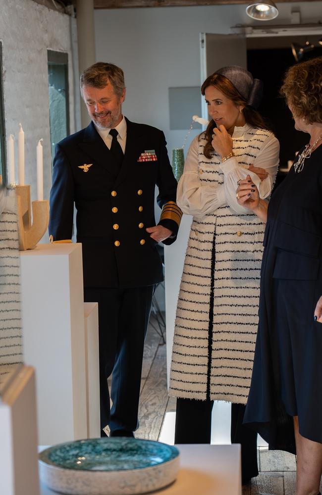 The Danish royals visited Bornholm, an island in the Baltic Sea southeast of Copenhagen, as part of the summer voyage.