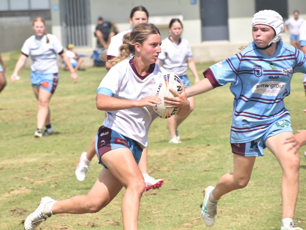 CQ Capras under-17 girls intra-squad trial game at Kettle Park, Rockhampton, on January 19, 2025.