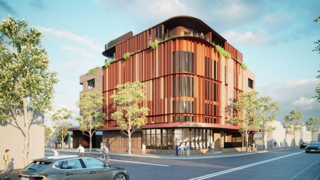 A development application has been lodged for a 10-storey building featuring commercial and residential spaces on West High St, Coffs Harbour. Picture: EJE Architecture