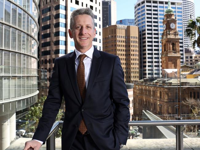 15/08/2018: CEO Darren Steinberg: CEO of Dexus, after announcing profit results in Sydney.Pic by James Croucher