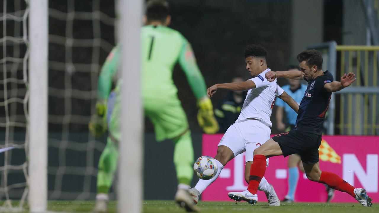 Jadon Sancho is one of the England’s brightest stars but he plays overseas.