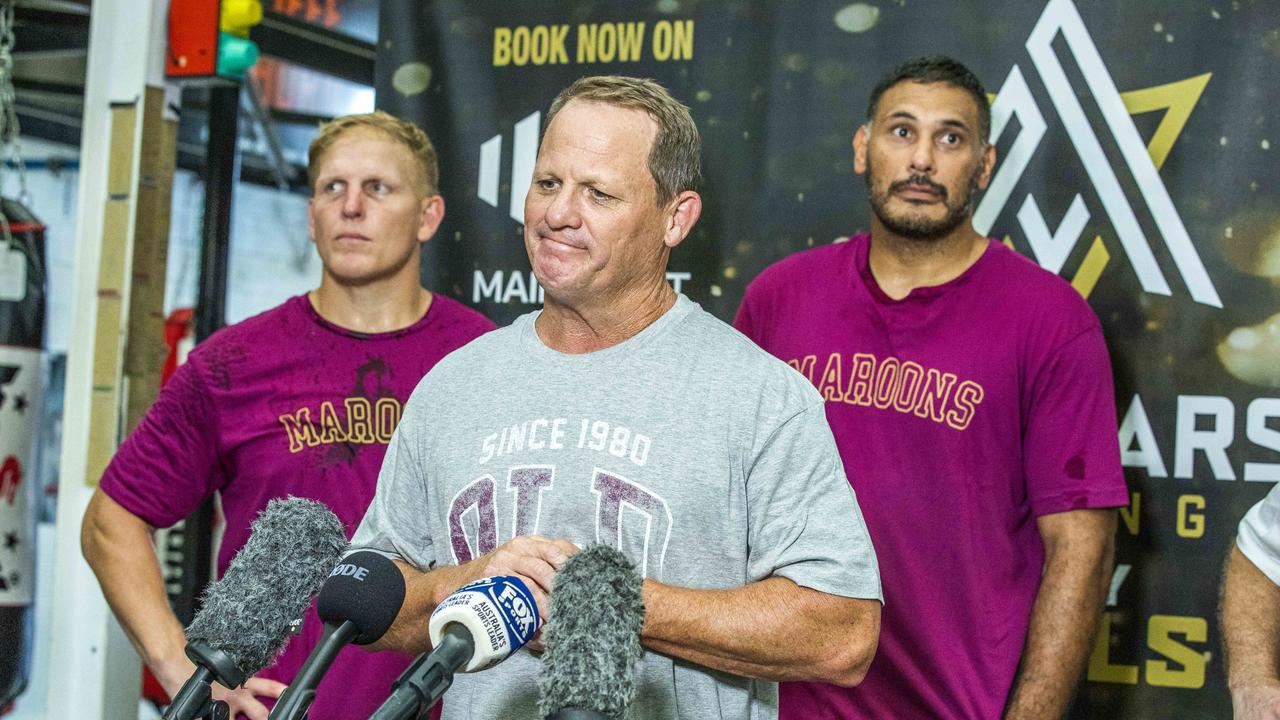 Broncos coach Kevin Walters refused to talk about Payne Haas at a press conference. Picture: Richard Walker