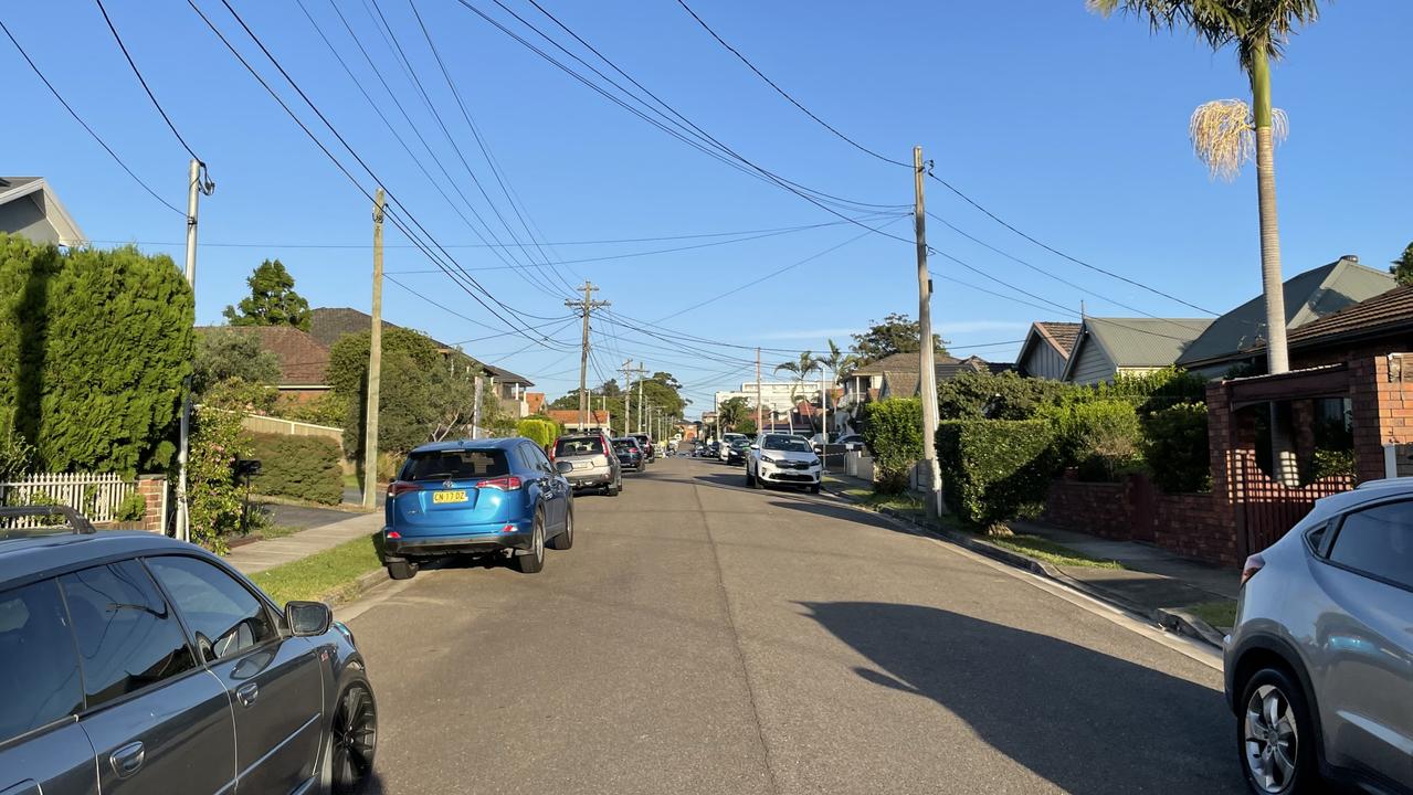 Lancelot St in Five Dock. The tunnel boring will take place under homes on the left side. Picture: Alexi Demetriadi