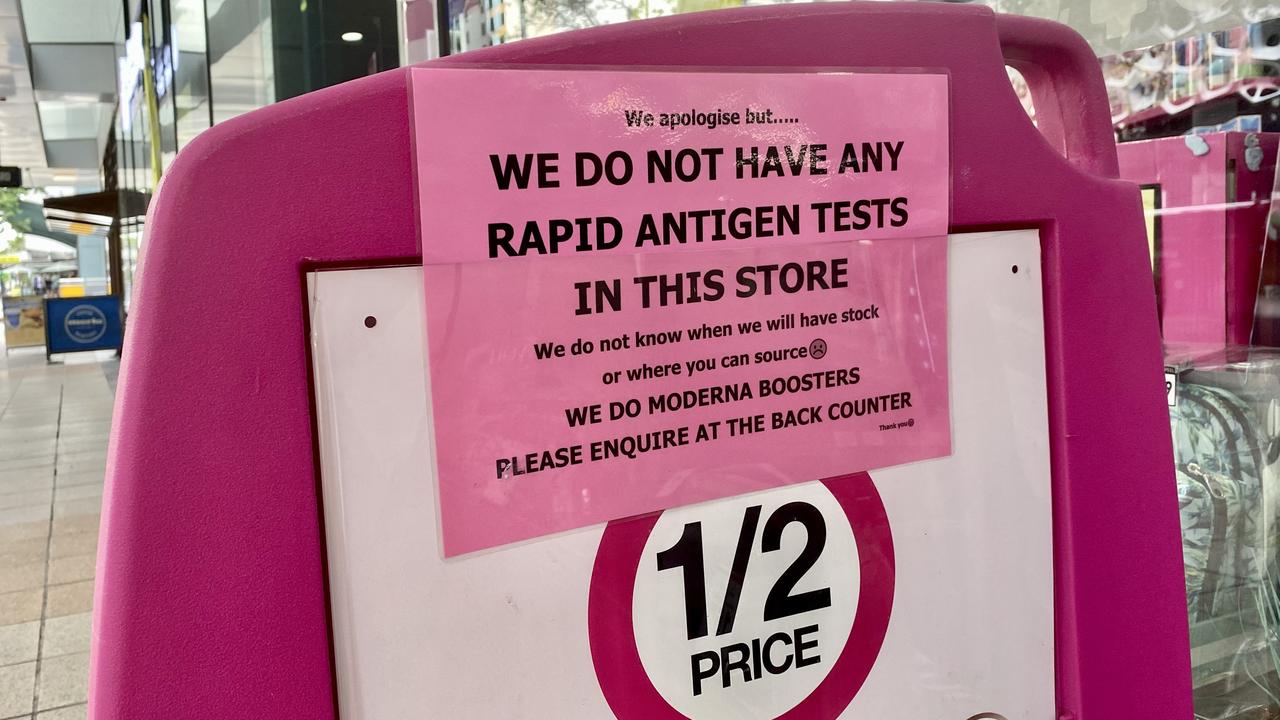 Rapid antigen tests were in short supply when the Omicron variant first spread through Australia. NewsWire / Sarah Marshall