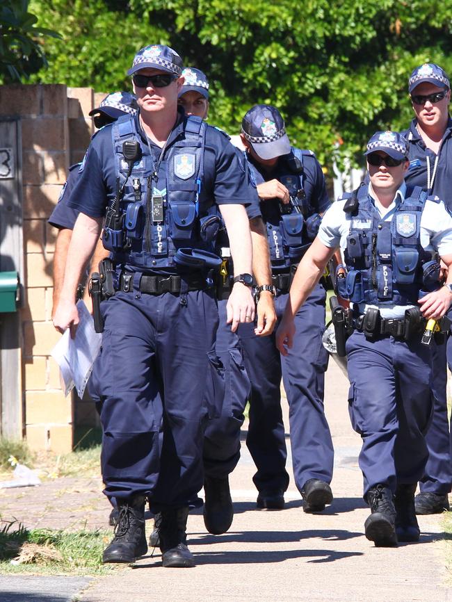 Police raid a unit that was rented out via Airbnb.