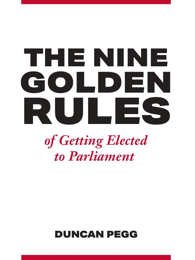 The front cover of the new book by late Labor MP Duncan Pegg.