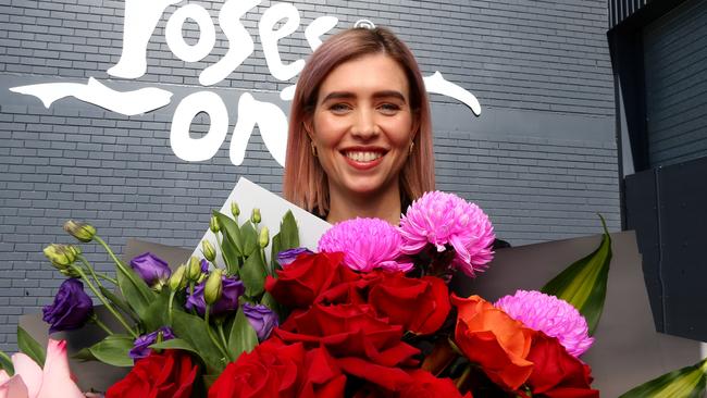 Roses Only chief executive Kelly Taggart at their Kedron warehouse.