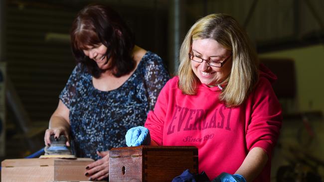 Power tool training part of furniture making workshop for vision ...