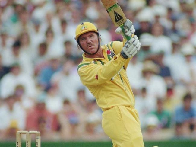 Australian cricketer Allan Border batting against South Africa in a one day international at Melbourne, Australia, 9th December 1993. (Photo by Ben Radford/Getty Images)