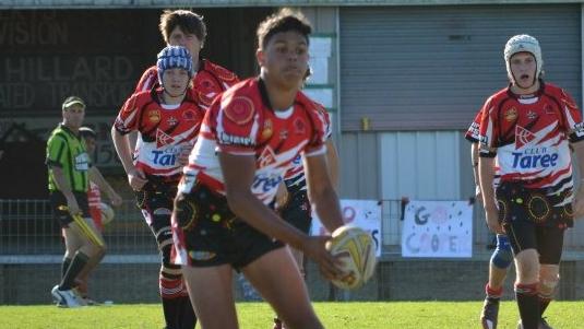 Latrell Mitchell as a youngster playing for Taree.