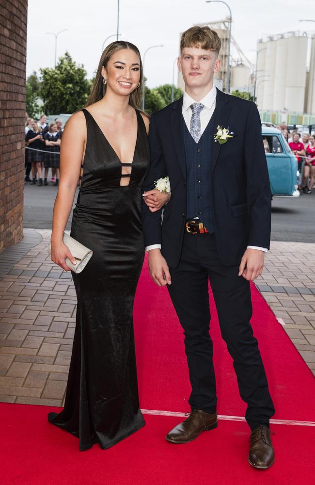 Holly Nguyen and Harry Graham at Toowoomba Grammar School formal at Rumours International, Wednesday, November 15, 2023. Picture: Kevin Farmer