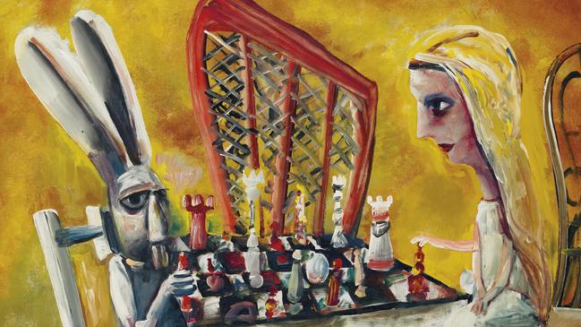 Charles Blackman’s, The Game of Chess, painted in 1956.