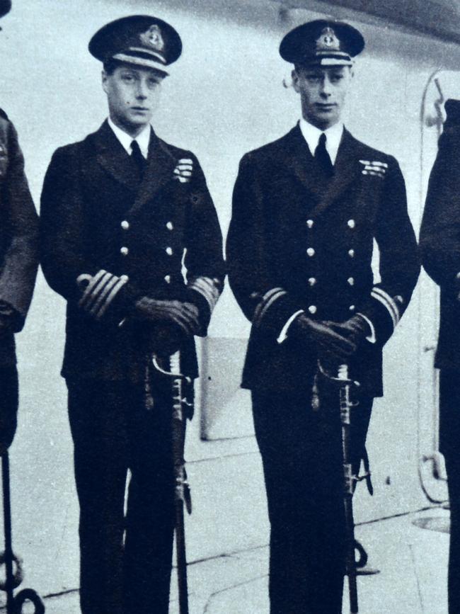 Edward, left, and his younger brother, George. Picture: Getty Images