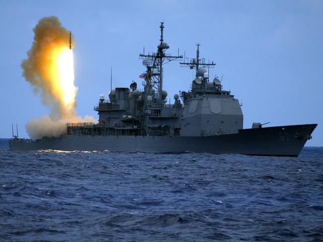 A Standard Missile (SM-3) is launched from the guided missile cruiser USS Shiloh (CG 67) during a US Navy ballistic missile flight test. Two minutes later, the SM-3 intercepted a separating ballistic missile threat target. Picture: US Navy