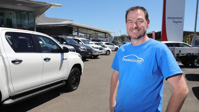 Peter Gee is the founder of Motor Scout, an online car broking business. Mr Gee launched Motor Scout from his Kingscliff home in 2018 and claims to have saved hundreds of clients a total of $2.5 million. Motor Scout customers pay nothing to use the service, while the winning dealer pays a small fee to secure the transaction. Picture Glenn Hampson