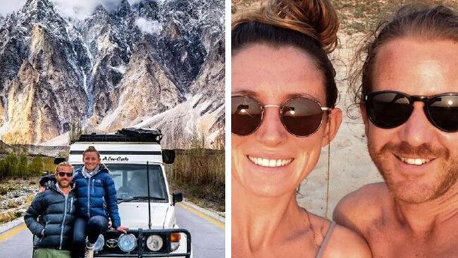 Jolie King and Mark Firkin planned to drive across 36 countries. Picture: Instagram