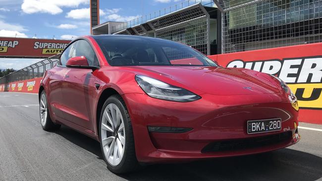 The Tesla Model 3 is the top-selling EV in Australia.