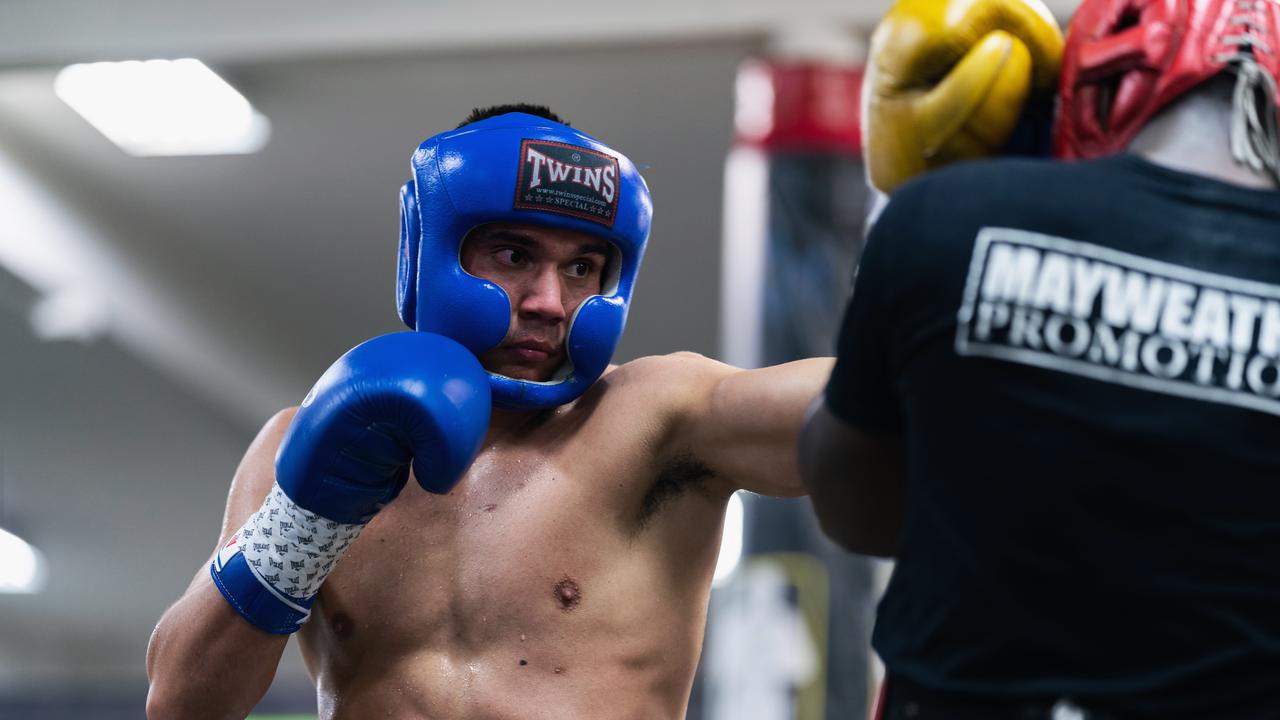 Tim Tszyu at sparring. (Nabeel Ahmad/Premier Boxing Champions)