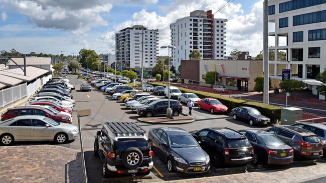 Lower commuter car park at Hornsby Station at Hornsby on Tuesday December 4th. Hornsby MP Matt Kean is set to announce a new commuter carpark for Hornsby. Picture: AAP IMAGE / Troy Snook