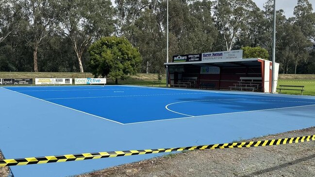 The new netball courts at the Shepparton Swans. Picture: Shepparton Swans