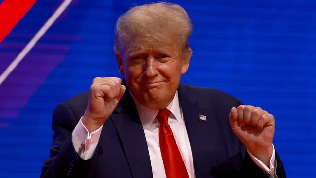 Former US President Donald Trump at the Conservative Political Action Conference in Florida in February. Picture: AFP