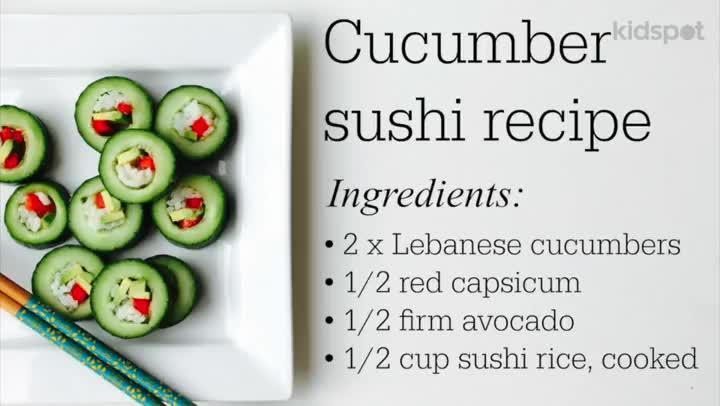 How to make cucumber sushi