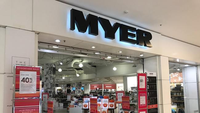 Joel Bray stole more than $1000 worth of clothing from Myer in Parramatta.