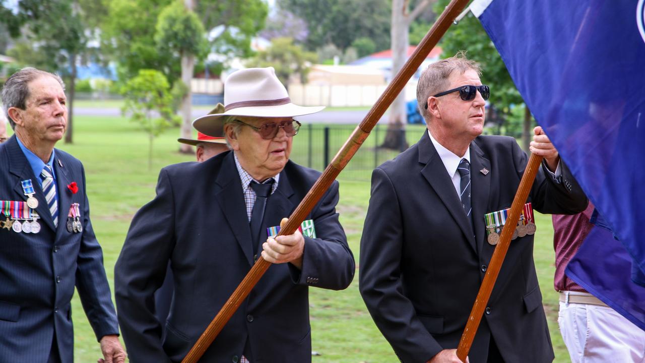 2021 Remembrance Day service in Kingaroy. Picture: Holly Cormack