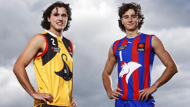 NAB League stars Mitch Szybkowski and Elijah Tsatas. Picture: Daniel Pockett/AFL Photos