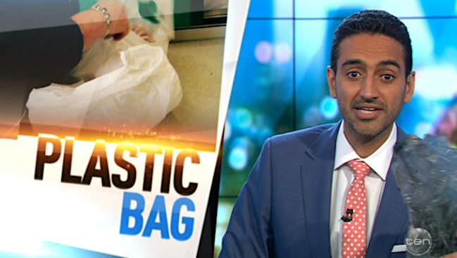 Waleed Aly calls for a ban on plastic bags on The Project.