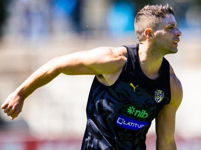 Dion Prestia took charge at times during the session. Picture: Richmond FC