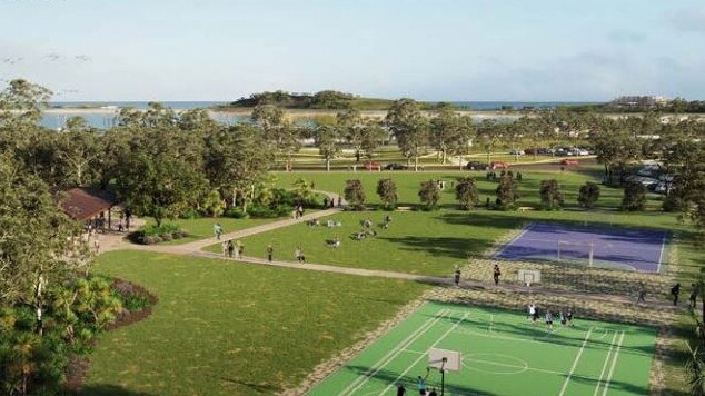 The revised Coffs Harbour Jetty Foreshores master plan would include recreation courts.