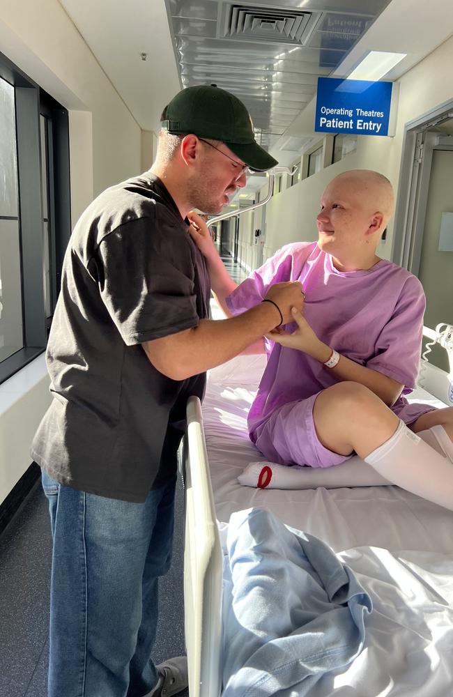 Magnetic Island resident Melia Hinks is battling acute Osteosarcoma cancer.