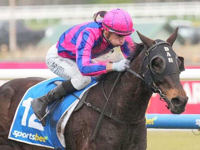 Jabbawockeez (NZ) ridden by Blake Shinn wins the Sportsbet Nobody Does It Easier Handicap at Caulfield Racecourse on July 13, 2024 in Caulfield, Australia. (Photo by Scott Barbour/Racing Photos via Getty Images)