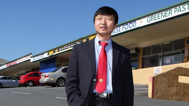 Peter Huang from Yong Real Estate and the shopping centre at Wynne Road Sunnybank Hills.