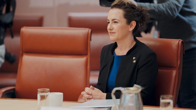 CANBERRA, AUSTRALIA, NewsWire Photos. SEPTEMBER 6, 2024: The Hon Lia Finocchiaro MLA at the National Cabinet meeting at the Committee Room at Parliament House in Canberra. Picture: NewsWire / David Beach