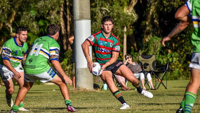 Tyson Donnelly in action for the Bilambil Jets. Photo: Max Ellis