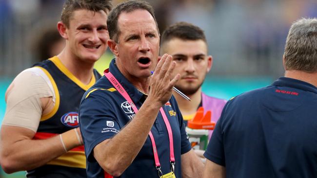 Don Pyke while coaching Adelaide. Picture: AAP Images