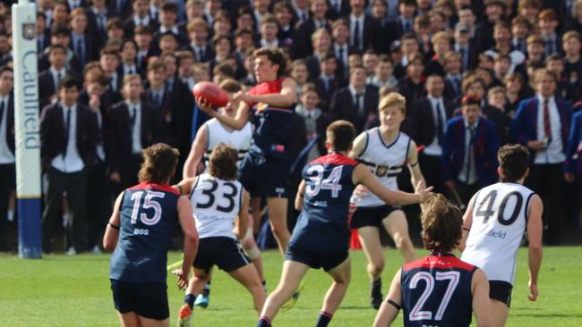 Brighton Grammar and Caulfield Grammar going head to head.